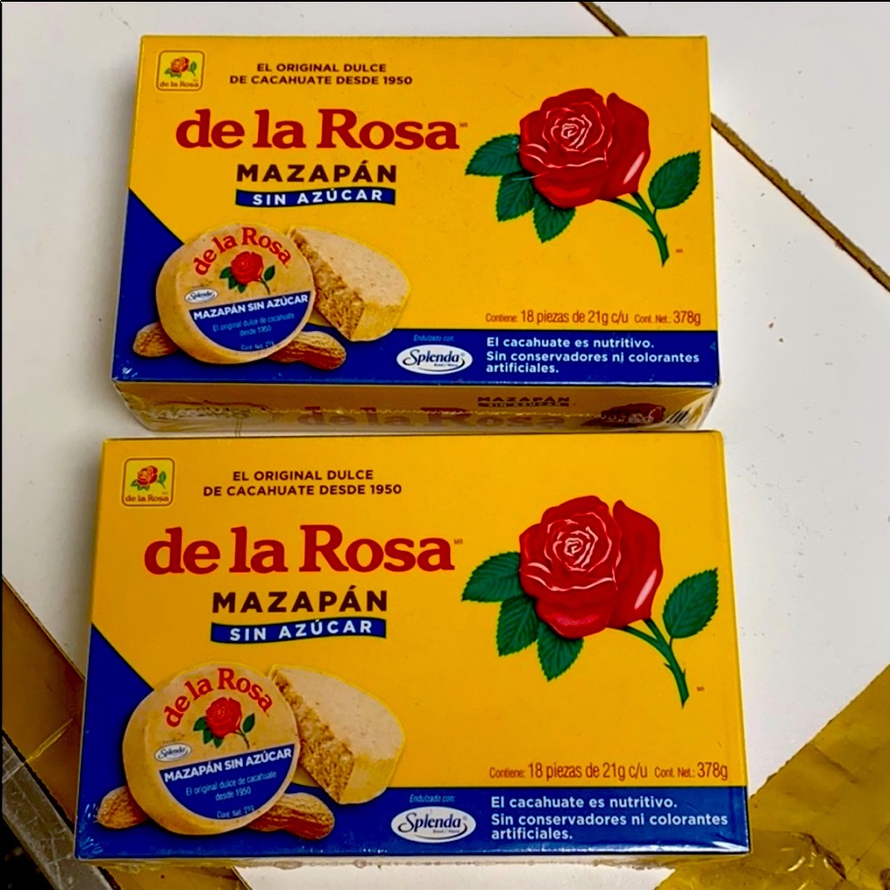 “  3 BOX SUGAR FREE “ MAZAPÁN DE LA ROSA “